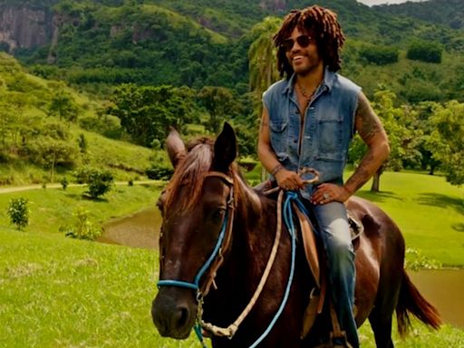 Lenny Kravitz abre as porteiras de sua fazenda no Brasil: 'Lugar para ser criativo'