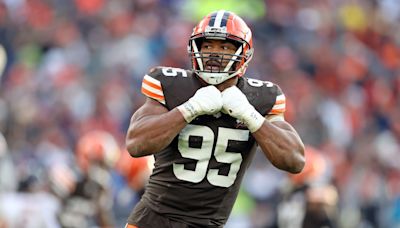 See where Browns edge rusher Myles Garrett ranks in a survey of coaches, executives and scouts