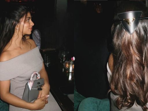 Suhana Khan flaunts hair clip worth Rs 50 K approx. and luxury bag costing Rs 26 lakh, see pics