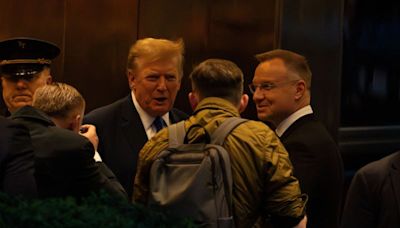 Trump says ‘We’re behind Poland’ as he meets President Duda