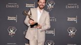Derek Hough Tearfully Dedicates Creative Arts Emmy to Wife Nearly a Month After Her Brain Surgery