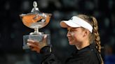 Elena Rybakina wins Italian Open final after Anhelina Kalininia forced to retire