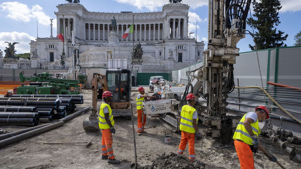 Work on metro line under Rome's landmarks enters crucial phase