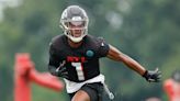 Falcons cornerback Jeff Okudah carted off field with ankle injury in training camp