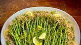 Asparagus and quinoa salad gets a boost from lemon and fresh herbs