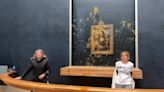 Watch: Food protestors hurl soup over Mona Lisa painting in Paris's Louvre