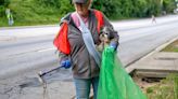 Volunteers clean roads and creek for Earth Day