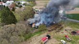 Barn fire destroys shop, apartments in northern Berks County