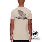 【Mammut 長毛象】Massone T-Shirt Men No Ceiling 有機棉機能短袖T恤 男款 薩凡納褐 #1017-05201