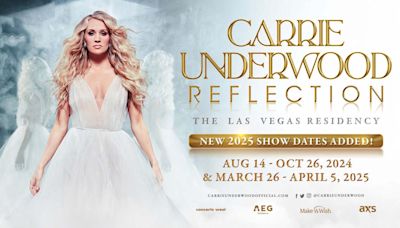 Carrie Underwood Extends Reflection: The Las Vegas Residency Into Spring 2025