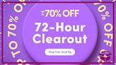 72-Hour Clearout at Wayfair, Up to 70% Off!