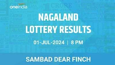 Nagaland Sambad Lottery Dear Finch Monday 8 PM July 1 - Check Winners!