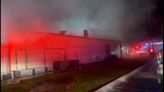 VIDEO: See smoke envelope building due to fire at New Roads meat market