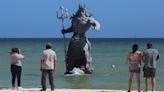 Mexico 'closes' statue of Greek god Poseidon because it offends indigenous groups