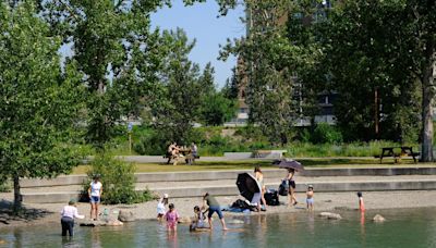 As heat wave continues, Calgarians — 4 legged and otherwise — find ways to cool off