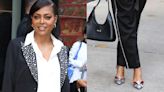 Taraji P. Henson Shimmers in Roger Vivier Bow Pumps While Promoting New Book on ‘Good Morning America’