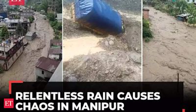 Manipur: Relentless rains wreak havoc; traffic disrupted, rivers swollen, mudslides cause chaos