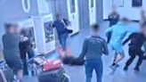 New Manchester Airport footage what happened before man was stomped on the head