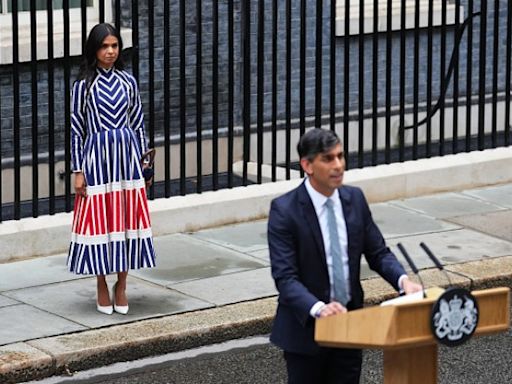 Akshata Murty's striking dress was a pointed farewell to Downing Street