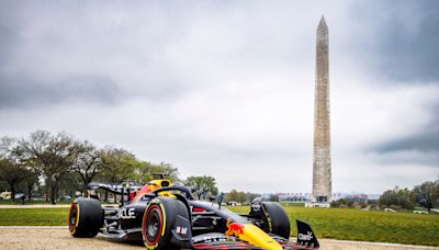 Why is a Formula One car rolling through D.C.?