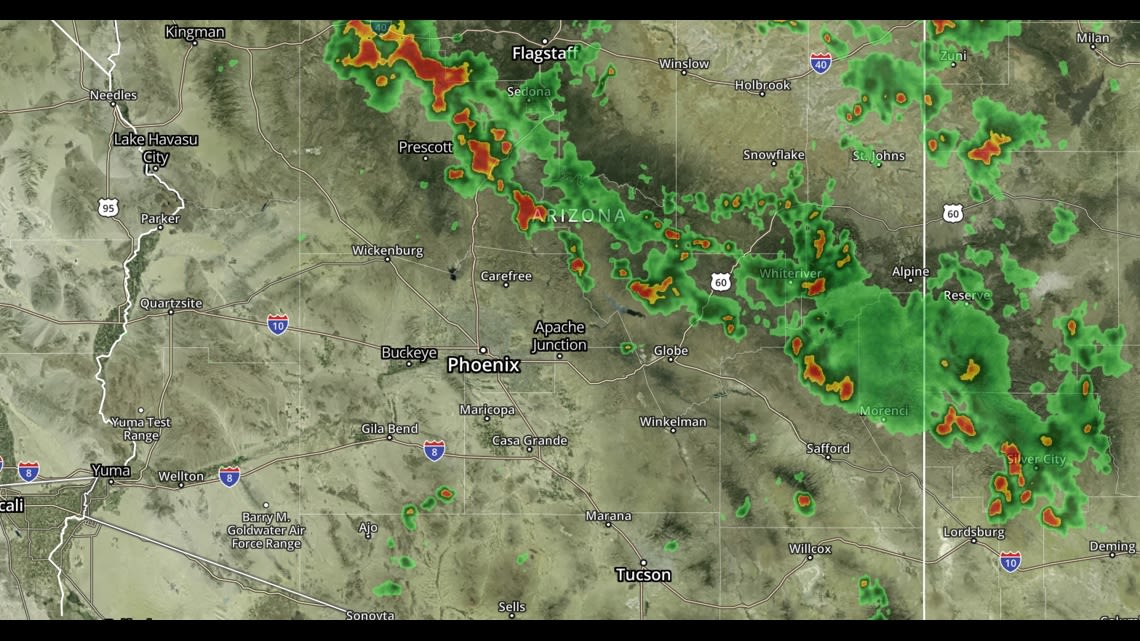 Live updates: Strong storms move across Arizona
