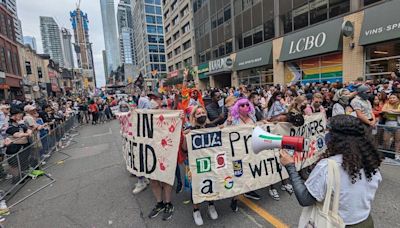 Pride parade blocked mid-route by protest
