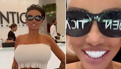 Katie Price continues flaunting cosmetic work as UK arrest warrant lingers