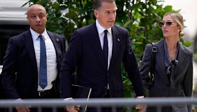 Hunter Biden and first lady Jill Biden arrive for jury selection in his federal gun case