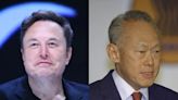 Elon Musk praises the first prime minister of Singapore as 'brilliant' in response to a glowing blog post about the country's airport