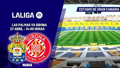 Las Palmas - Girona: horario, dónde ver hoy en TV y canal del partido de LaLiga EA Sports