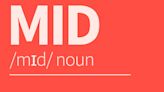 What does the slang word 'mid' really mean?