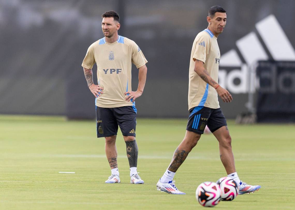 Lionel Messi trains with Team Argentina in South Florida ahead of the 2024 Copa América