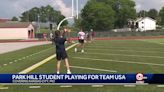 Park Hill High School student representing Team USA at the Flag Football International Cup