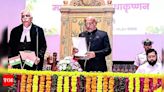 C P Radhakrishnan sworn in as Maharashtra Governor | Mumbai News - Times of India