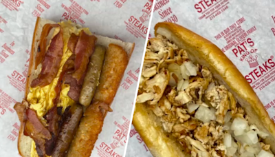 Philly's Pat’s King of Steaks reopen 'wit' a new breakfast menu and chicken cheesesteaks