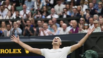 Taylor Fritz comes back from two sets down to beat Alexander Zverev at Wimbledon