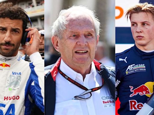 Liam Lawson to Replace Daniel Ricciardo at RB? Helmut Marko Hints at Driver Replacement for 2025