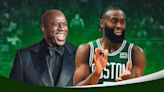 Magic Johnson reacts to Jaylen Brown's ECF MVP win, Celtics' Finals berth