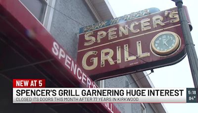 Spencer’s Grill in Kirkwood closes, up for sale