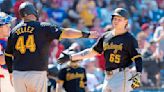 Grand slam by Jack Suwinski, 300th HR by Andrew McCutchen help Pirates split with Phillies