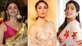 3 times Alia Bhatt, Kareena Kapoor, and Janhvi Kapoor flaunted supremely dreamy floral saree looks