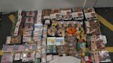 Police find huge haul of food, cosmetics and crockery in Vauxhall Zafira