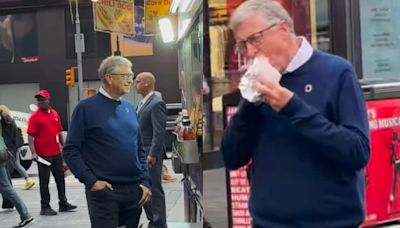 Watch: Bill Gates Enjoys Street Hot Dog in Times Square, Netizens Say Billionaires Have Cravings Too’