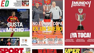 La final de Copa del Rey, Borja Iglesias y Luis Milla, protagonistas en las portadas deportivas del 6 de abril