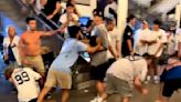 More than a DOZEN Yankees and Mets fans brawl during crosstown series