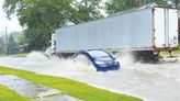 Driving through high water