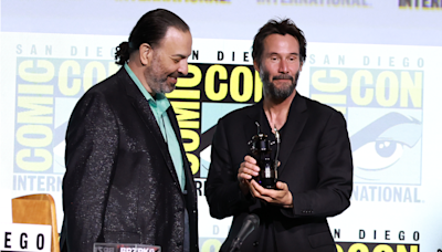 Keanu Reeves Surprised With Comic-Con Award for His Contributions to Movies, TV, Comics, and Books | SDCC 2024