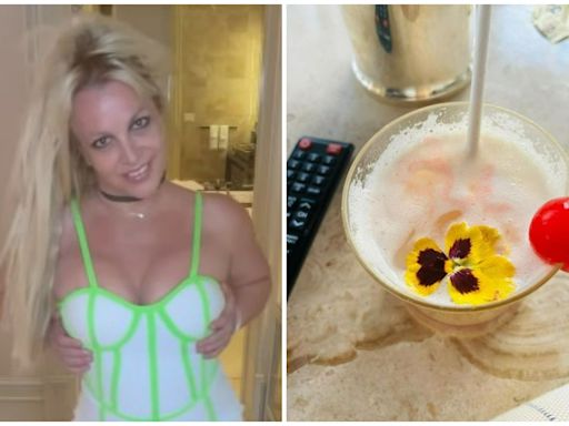 Britney Spears posts picture of cocktail following ex Justin Timberlake's arrest