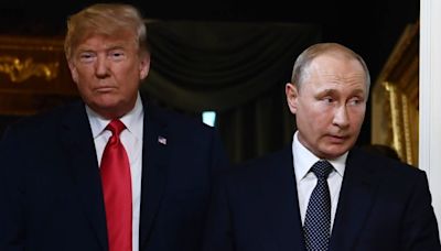Putin says America is 'burning from the inside' and U.S. courts are being used by Trump's rivals