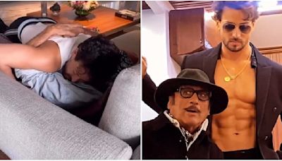 Tiger Shroff gets tight hug from dad Jackie Shroff; Ayushmann Khurrana, Richa Chadha and more shower love: WATCH